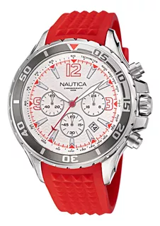 Reloj Nautica Modelo Napnss215 Rojo Hombre