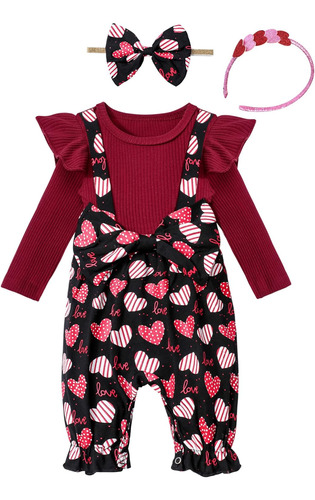 Traje De San Valentín Para Bebé Niña De San Valentín, Traje 