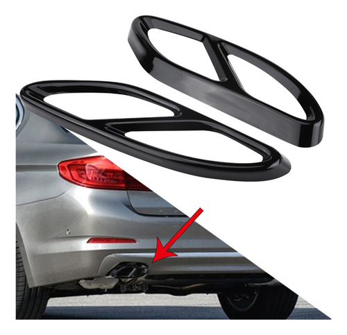 1 Par Embellecedores Cubierta Del Tubo Escape Mercedes Benz