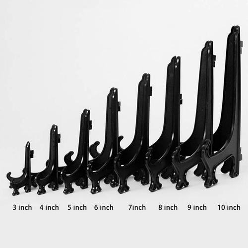 40pcs Soporte De Licencia De Caballetes De Plástico Y Negro