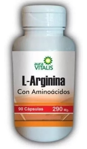 L-arginina 90 Caps. Aura Vitalis. Agro Servicio.