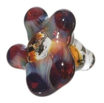 Ice Bong De Vidro Afrika 28 Cm Suporte Gelo + Tela De Vidro