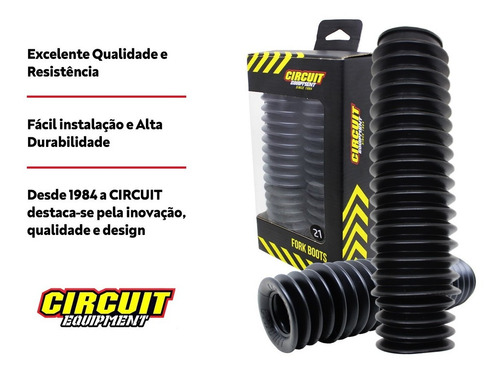 Imagem 2 de 4 de Sanfona Bengala 21 Dentes Bros/xre190 Preta Circuit