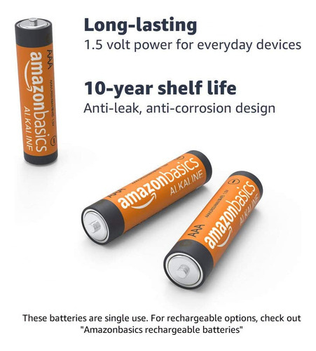 Amazonbasics Paquete De 36 Pilas Alcalinas Aaa De Alto Rendi