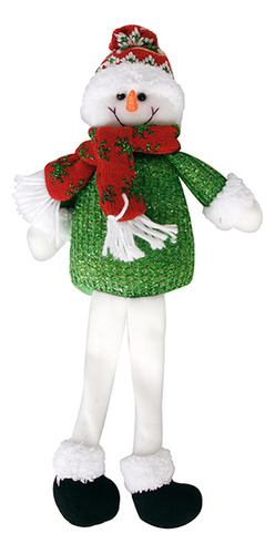 Boneco Pendente Decoração De Natal Papai Noel Perna Fina Cor Boneco De Neve