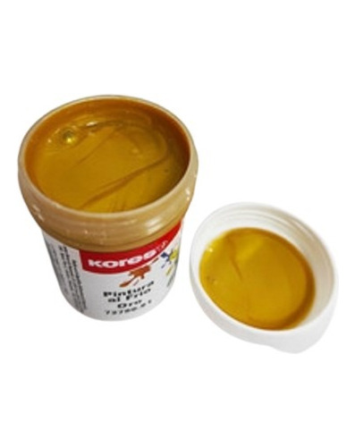 Pintura Metalizada Dorada Kores 60 Ml X 4 Unidades