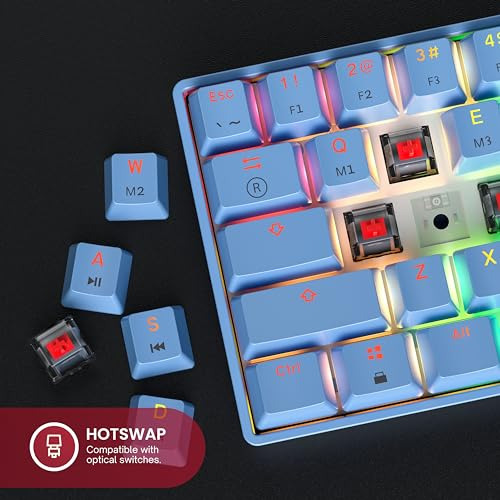 Hk Gaming Gk61: Teclado Mecânico Hotswap 60% Rgb