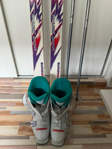 Skies Kneissl 180 Cm Incluye Fijaciones, Bastones Y Botas. (Usado)