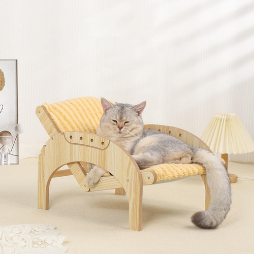 Hamaca Para Gatos Con Rodamiento De 16,53, Cómoda Felpa