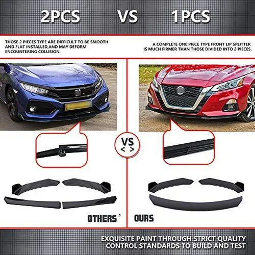 Aleron - Xotic Tech Front Bumper Lip Chin Spoiler Splitter D