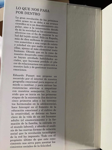 Lo Que Nos Pasa Por Dentro. Eduardo Punset