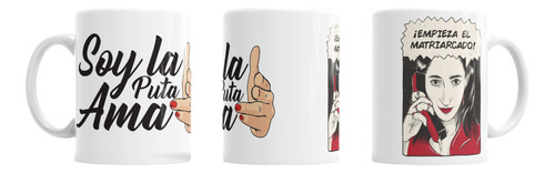 Taza De Cerámica Con Diseños De La Casa De Papel