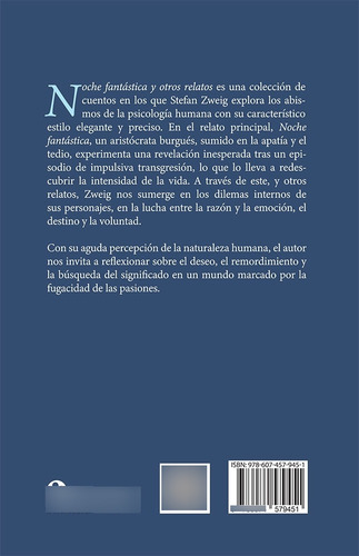 Libro: Noche Fantástica Y Otros Relatos Autor: Stefan Zweig