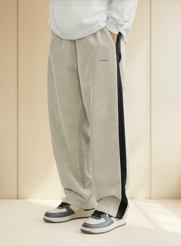 Pantalones Deportivos Con Franjas Para Hombre