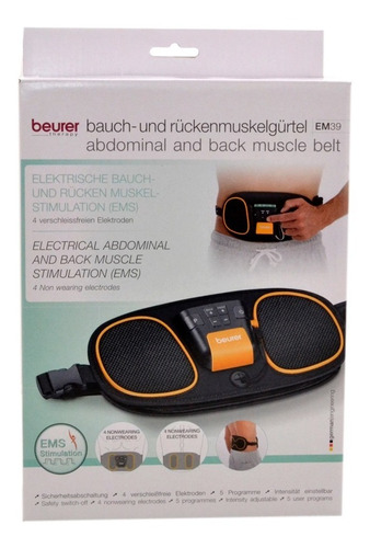 Cinturón Abdominal Y Lumbar Electroestimulador Beurer Em 39 