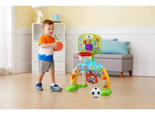 Vtech Juego Interactivo 2 En 1 Basquetbol Y Futbol / J