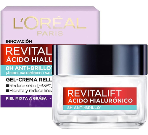 Crema Facial L'oréal Revitalift Día Ácido Hialurónico Todo Tipo De Piel Día/noche