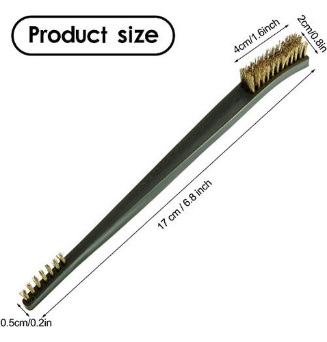 9 Pieces Mini Wire Brush Set Scratch Wire Bristles Brus...