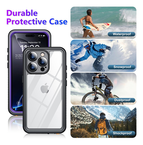 Capa Impermeável Temdan Compatível Com iPhone 16 Pro 6.3