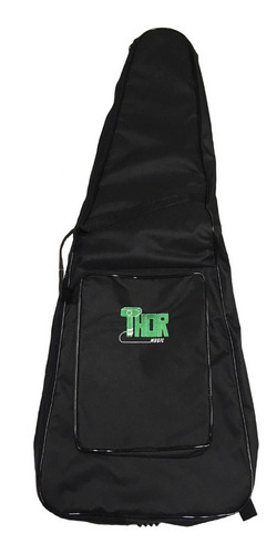 Capa Bag Estofada Para Guitarra Gota Thor Music Alça Mochila