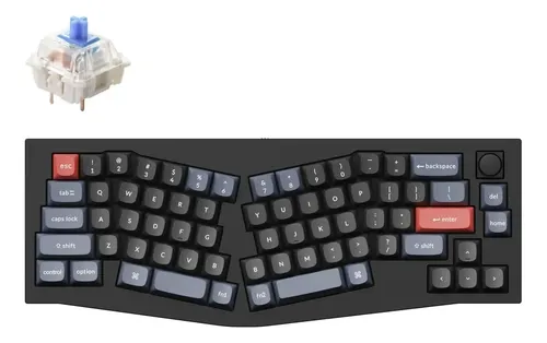 Teclado Mecânico Com Fio Keychron Q8 Gateron G Pro Blue