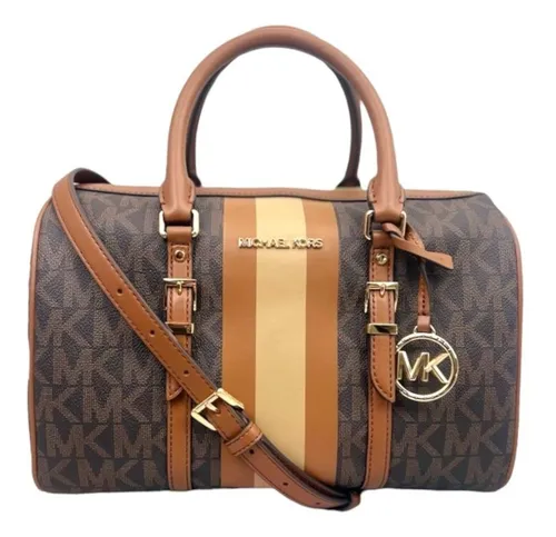 Bolsa Michael Kors Bedford Legacy Baú Em Couro Md Brn/lugg