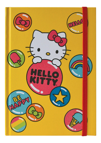 Libreta De Notas Hello Kitty Elástico De Cierre Danpex