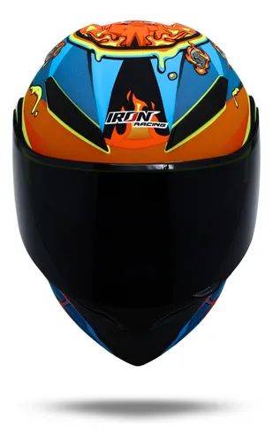 Casco para motociclista iron racing hotsell