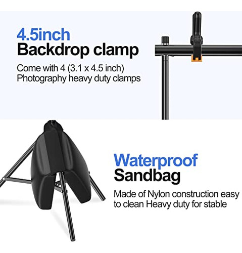 Smart Photo Video Studio, Fondo Ajustable De 7 X 10 Pies (al