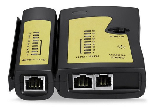 Imagen 4 de 5 de Tester Cable De Red Rj45 Lan Utp Y Rj11