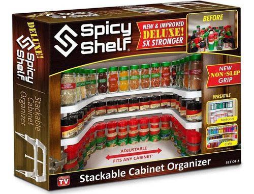 Spicy Shelf Deluxe - Especiero Expandible Y Apilable...