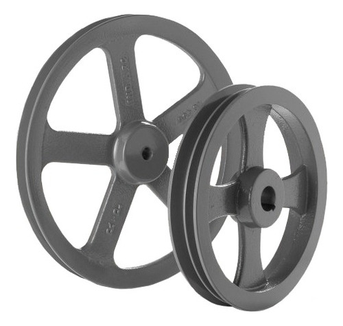 Polea 2 Canal B 80mm De Fundición Sin Mecanizar 2b-80