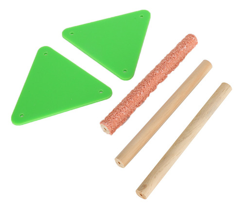 T Suporte Triangular De Madeira Perch Grind Arenaceous Bar