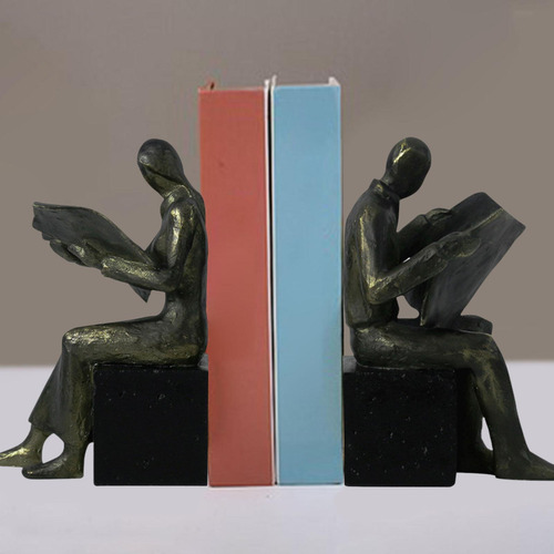 2 Piezas Libro Del Lector Termina De La Oficina Escultura