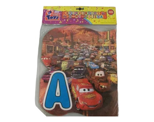 Letras De Bienvenidos Cars Infantil 