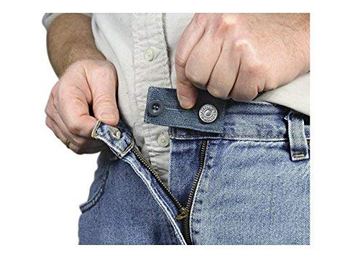 Easy Fit Boton Para Jeans Conjunto 3 Azul Cintura Extensor