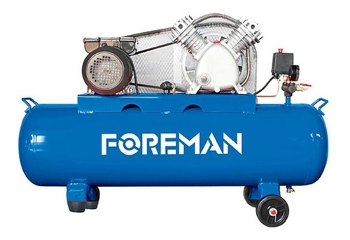 Compresor de aire eléctrico portátil Foreman 13640-fo monofásico 100L 3hp 220V 50Hz/60Hz azul
