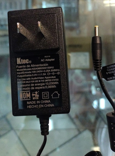 Power Adapter Ac-dc Ktec 5v 1.5a, Tablet Advance