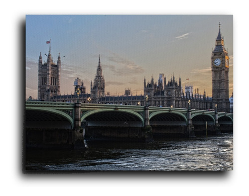 Cuadro Decorativo Canvas Puente Big Ben Londres Ciudad 80*60