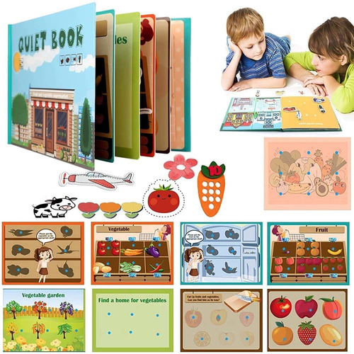 Libro Interactivo Montessori Quiet Book Para Niños