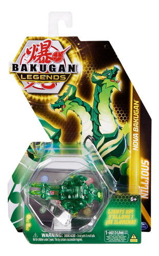 Bakugan Legends Nova Bakugan Nillious Verde Con Luz