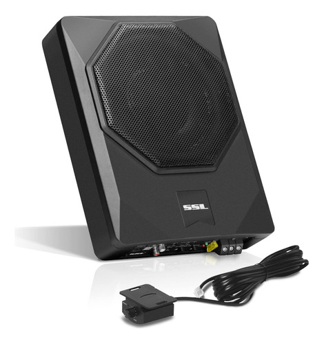 Sound Storm Laboratories Subwoofer De Audio Para Automóvil Us8 De 8 Pulgadas Para Debajo Del Asiento - 800 Vatios Máx, Perfil Bajo, Amplificador Incorporado, Para Camiones, Cajas Y Recintos