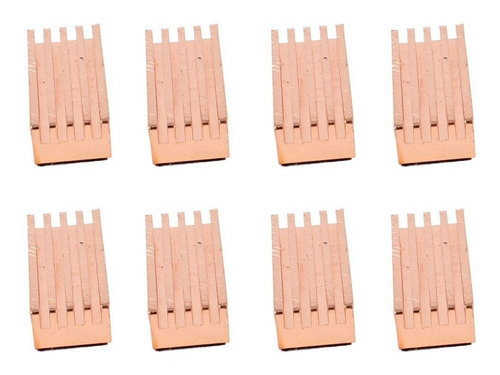 8 pcs Cobre Memoria Chipset Ic Enfriamiento Disipador