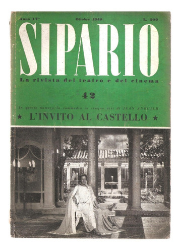 Revista Sipario Teatro Cinema Italiano Nº 42 Ottobre 1949
