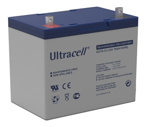 Baterias Ultracell Uc75-12 Ciclo Profundo P/mov Electrica