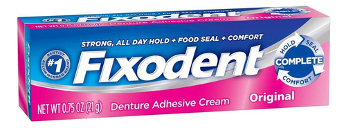 Fixodent 21g Orig - Adesivo Para Próteses Dentárias