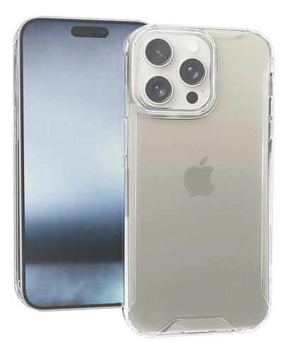 Forro Acrílico Tpu Antigolpe Transparente iPhone 15 Pro Max 