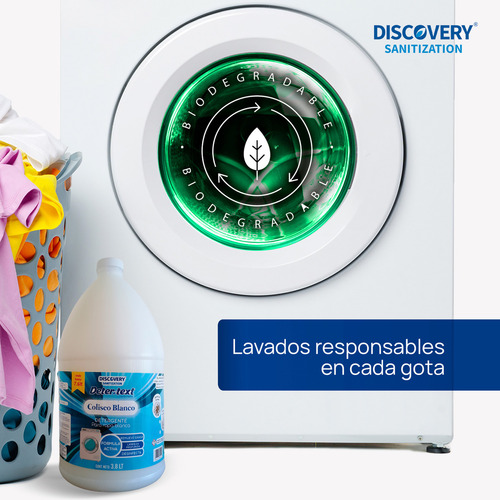 Detergente Liquido Ropa Blanca - Coliseo Blanco - 3.8 Litros