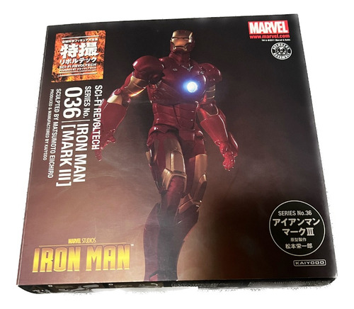 Kaiyodo Revoltech 036 Iron Man Homem De Ferro Mark 3