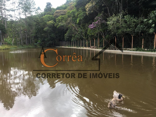 Chacara Com Belo Lago Proximo Ao Asfalto